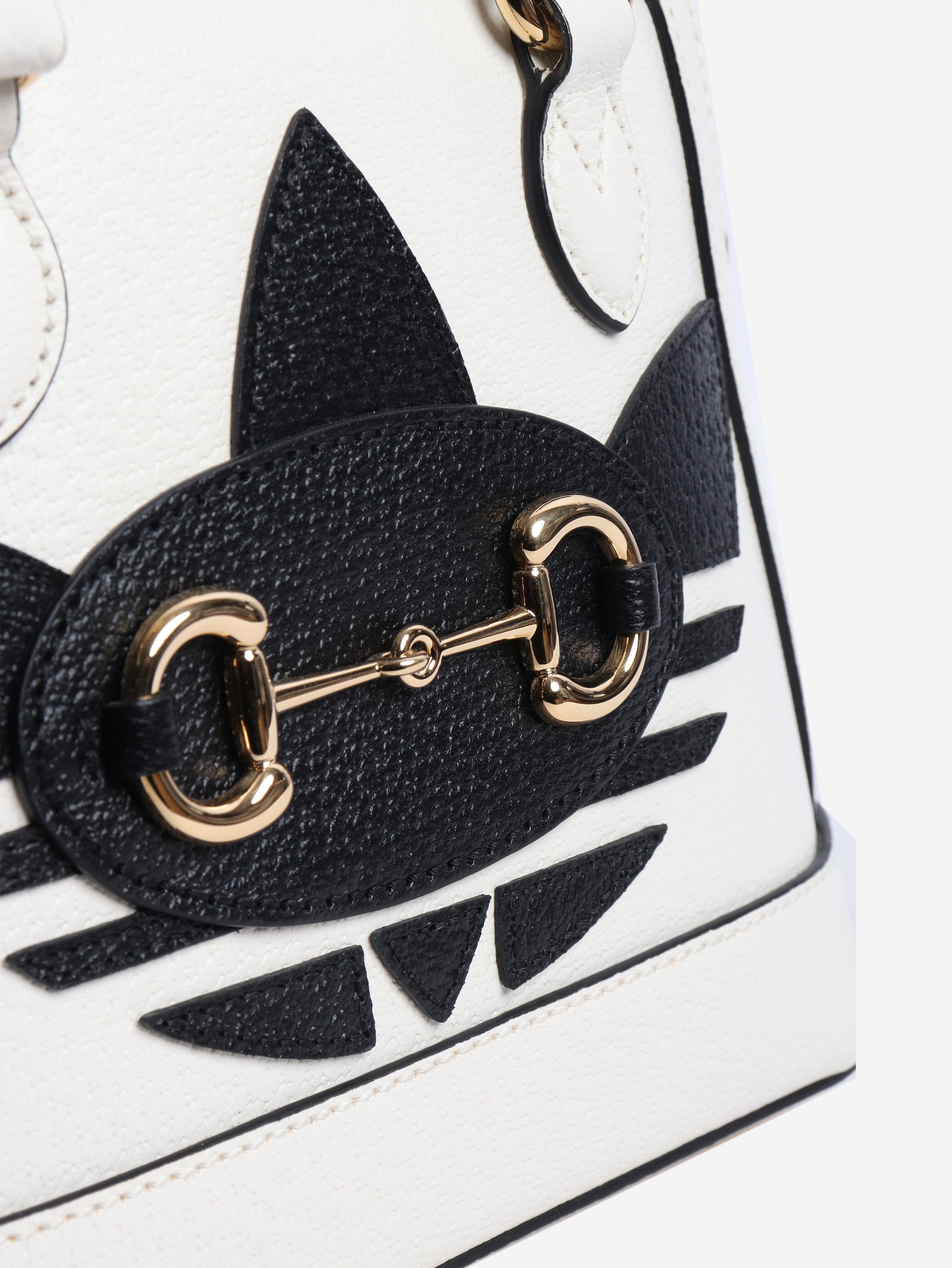 Black and white Horsebit 1955 shoulder bag Shoulder bags Gucci 