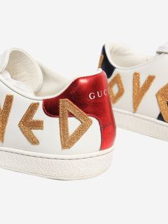 White Ace 'Loved' leather trainers - size EU 38.5 Trainers Gucci 