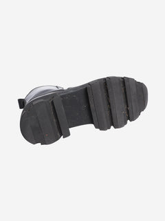 Black ankle chunky boots - size EU 40 (UK 7) Boots Ganni 