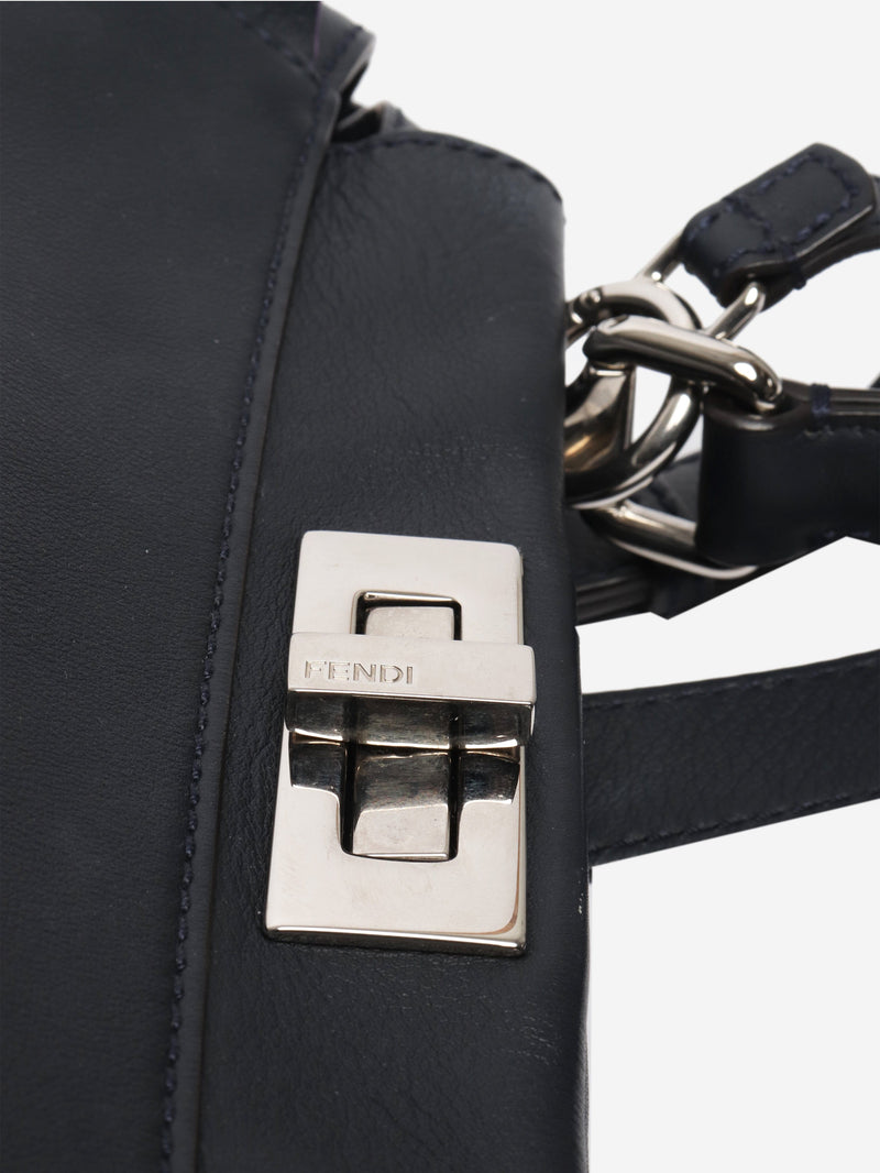 Navy Peekaboo leather 2way bag Shoulder bags Fendi 
