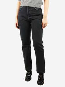 Agolde Black straight-leg jeans - size UK 8