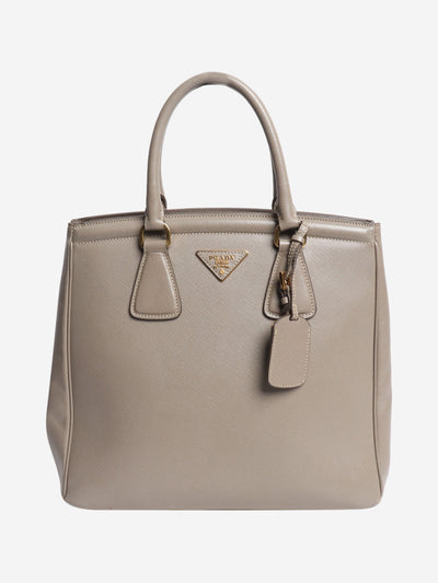 Beige saffiano parabole tote bag Top Handle Bags Prada 