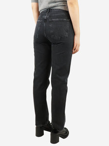 Agolde Black straight-leg jeans - size UK 8