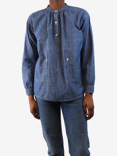 A.P.C. Blue denim shirt - size UK 6 Tops A.P.C. 