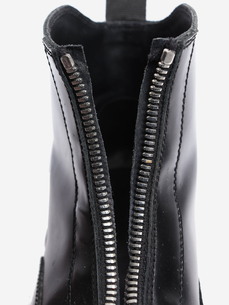 Black ankle chunky boots - size EU 40 (UK 7) Boots Ganni 