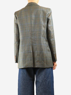 Green check wool jacket - size UK 10 Coats & Jackets Blaze Milano 