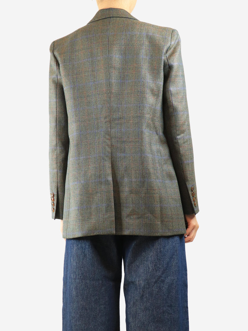 Green check wool jacket - size UK 10 Coats & Jackets Blaze Milano 