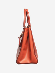 Prada Maroon Saffiano leather Galleria 2way bag