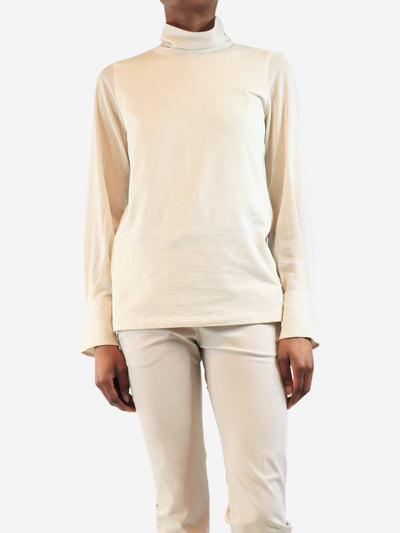 Cream high-neck top - size S Tops Brunello Cucinelli 