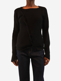 Black off the shoulder jumper - size XS Knitwear Khaite 
