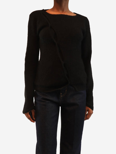 Black off the shoulder jumper - size XS Knitwear Khaite 