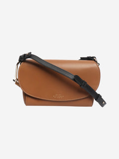 Brown Equestrian leather crossbody bag Cross-body bags Smythson 