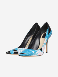 Christian Dior Black Cherie printed pumps - size EU 39