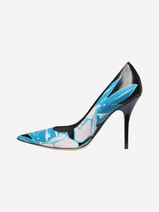 Christian Dior Black Cherie printed pumps - size EU 39