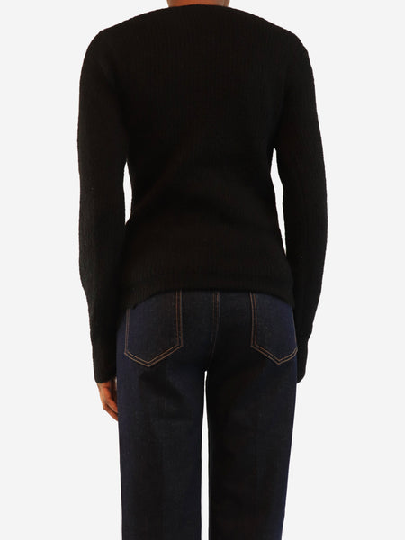 Black off the shoulder jumper - size XS alternate image