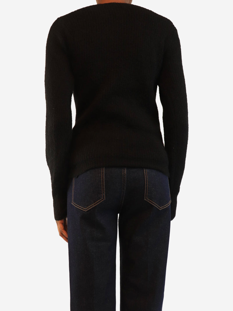 Black off the shoulder jumper - size XS Knitwear Khaite 
