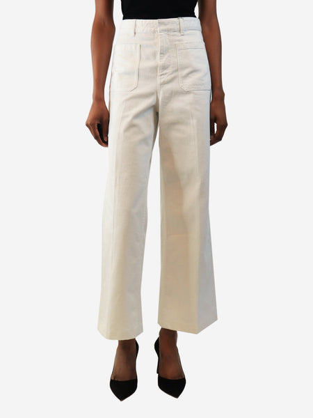 White straight-leg jeans - size UK 8 product image