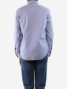 Polo Ralph Lauren Blue and white striped shirt - size UK 6