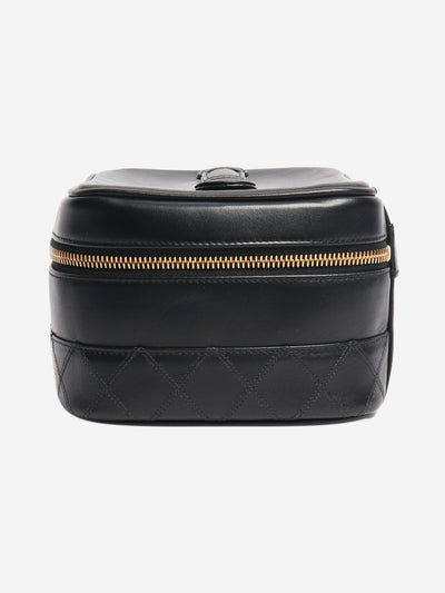 Black vintage 1991 Bicolore lambskin Vanity bag Luggage & Travel Bags Chanel 