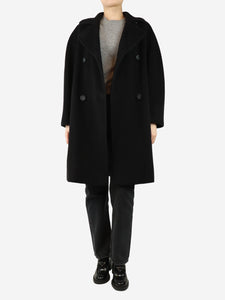 Max Mara Black wool coat - size UK 8