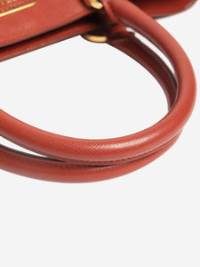Prada Maroon Saffiano leather Galleria 2way bag