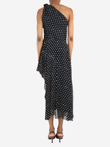 Saint Laurent Polka dot silk dress - UK 6