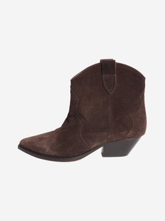 Brown suede ankle boots - size EU 39 Boots Isabel Marant 