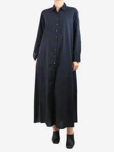 Xirena Black cotton midi shirt dress - size S