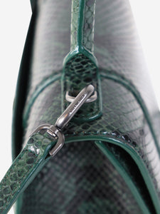 Balenciaga Green small python Hourglass 2way bag