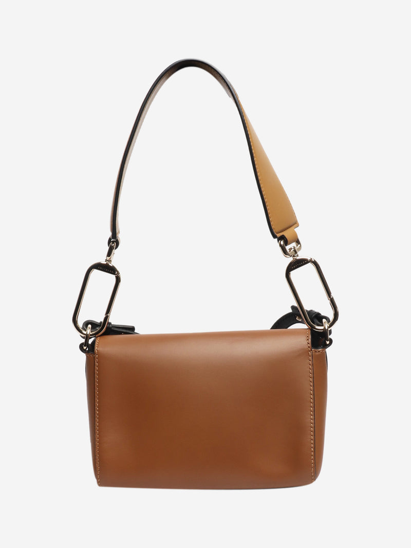 Brown Equestrian leather crossbody bag Cross-body bags Smythson 