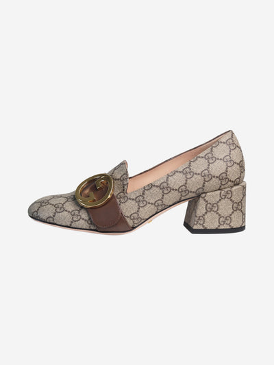 Beige monogram buckle detail heels - size EU 39 Heels Gucci 