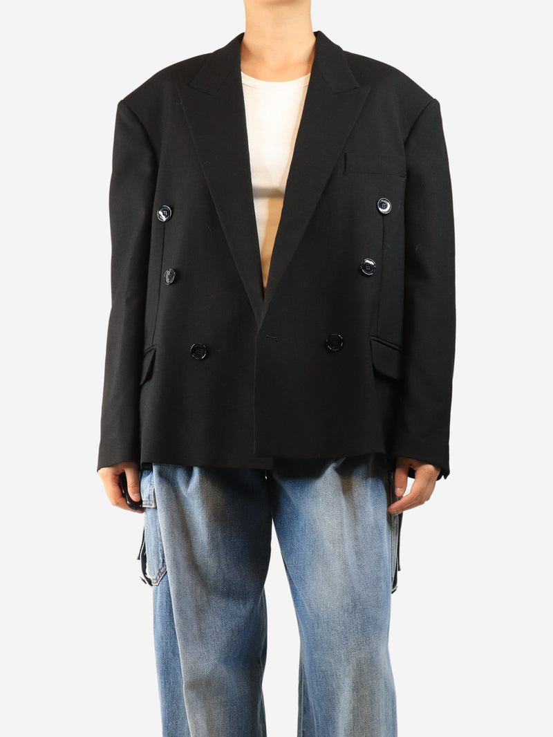 Black Klero double-breasted jacket - size UK 10 Coats & Jackets Isabel Marant 