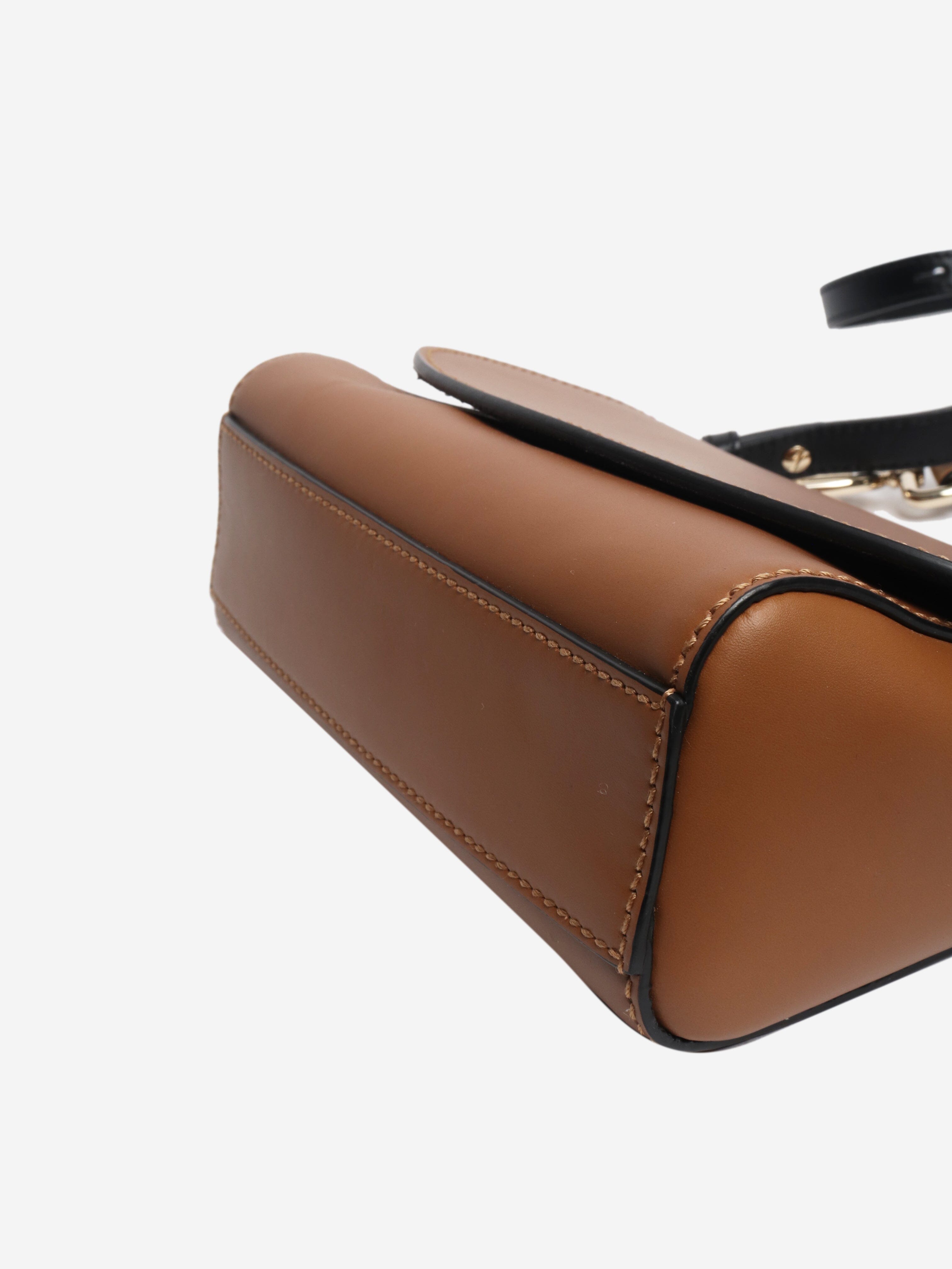 Brown Equestrian leather crossbody bag Cross-body bags Smythson 