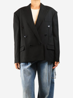 Black Klero double-breasted jacket - size UK 10 Coats & Jackets Isabel Marant 