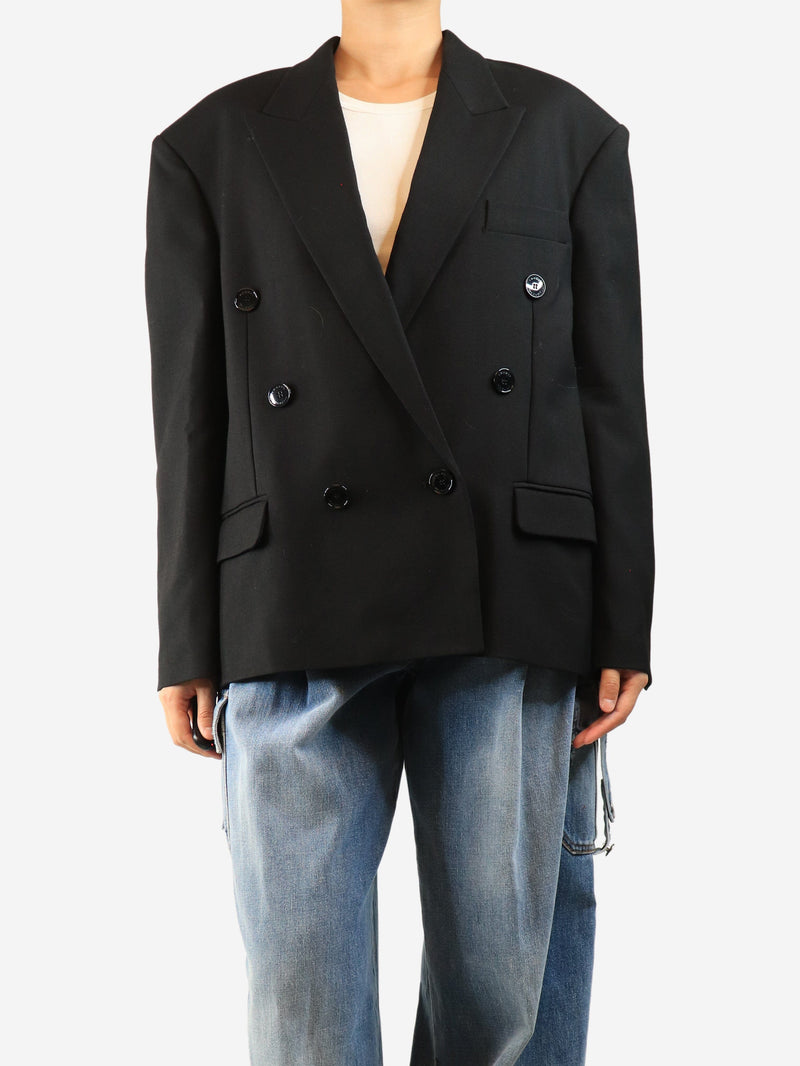 Black Klero double-breasted jacket - size UK 10 Coats & Jackets Isabel Marant 