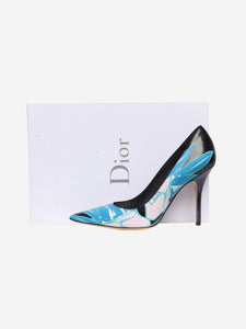 Christian Dior Black Cherie printed pumps - size EU 39