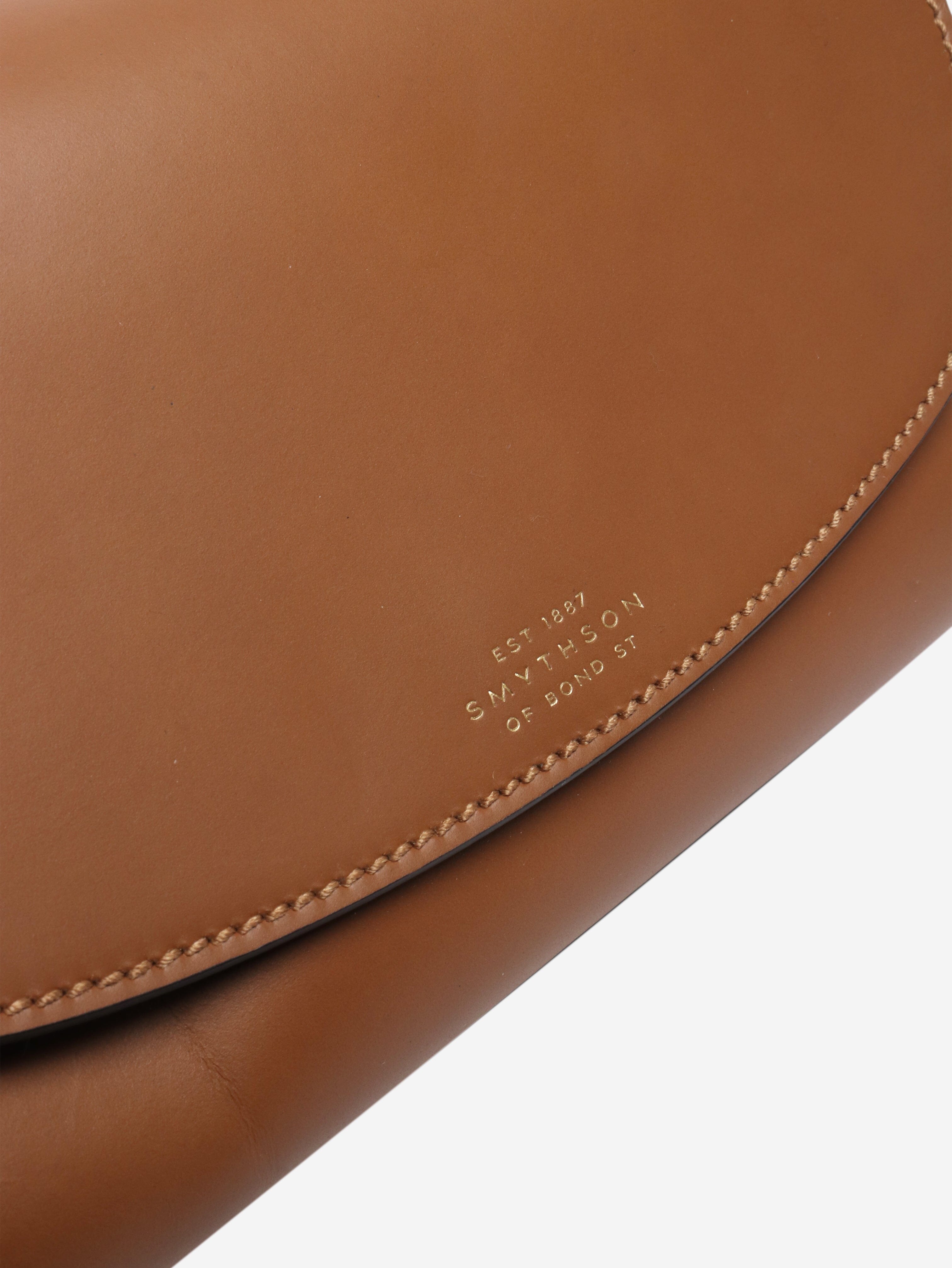 Brown Equestrian leather crossbody bag Cross-body bags Smythson 