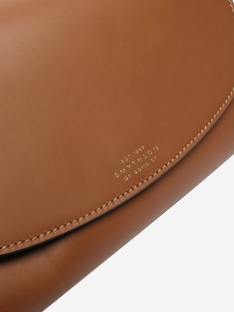 Brown Equestrian leather crossbody bag Cross-body bags Smythson 