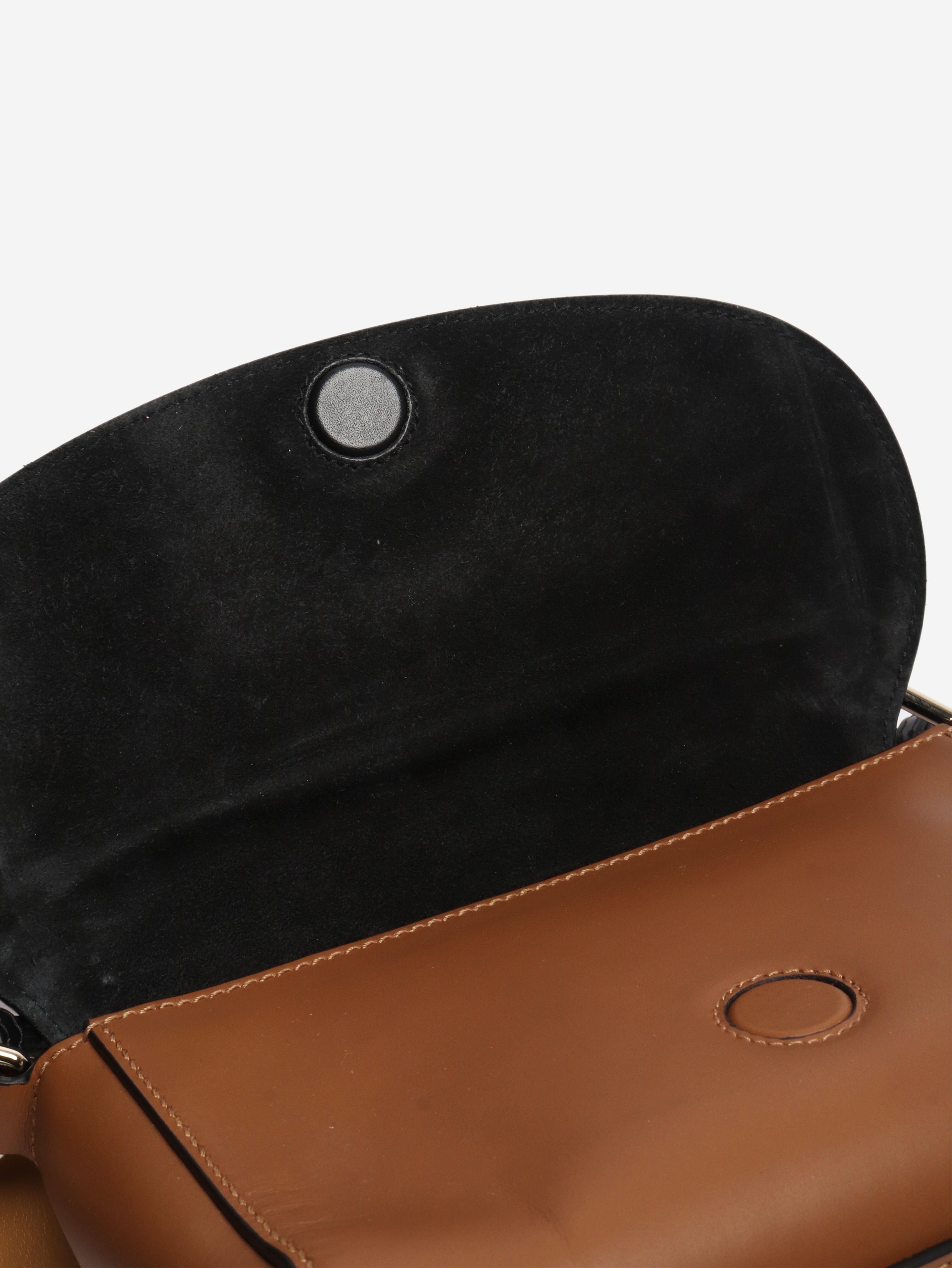 Brown Equestrian leather crossbody bag Cross-body bags Smythson 