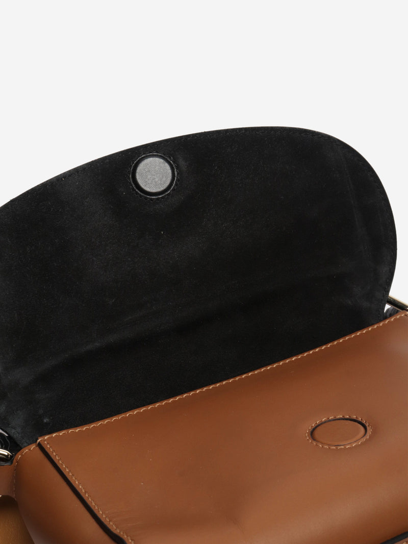 Brown Equestrian leather crossbody bag Cross-body bags Smythson 