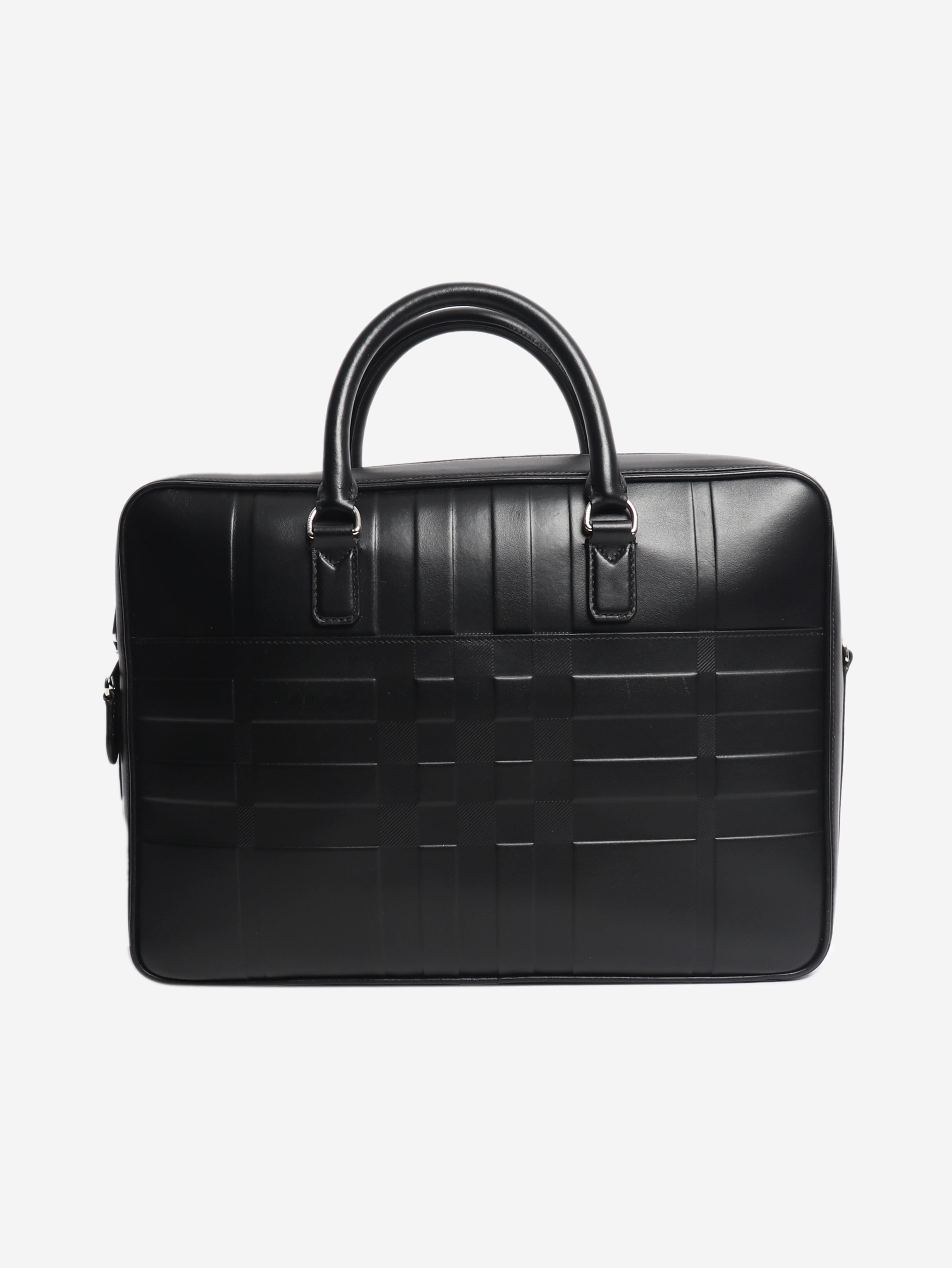 Black leather briefcase Luggage & Travel Bags Burberry 