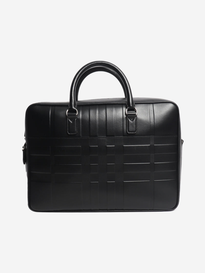 Black leather briefcase Luggage & Travel Bags Burberry 