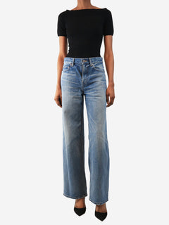 Blue straight leg jeans - size UK 6 Trousers Celine 