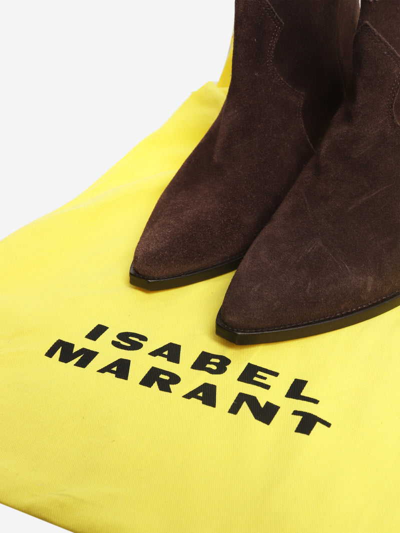Brown suede ankle boots - size EU 39 Boots Isabel Marant 