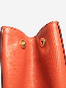 Prada Maroon Saffiano leather Galleria 2way bag