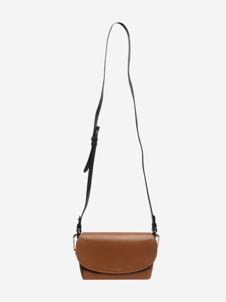 Brown Equestrian leather crossbody bag alternate image