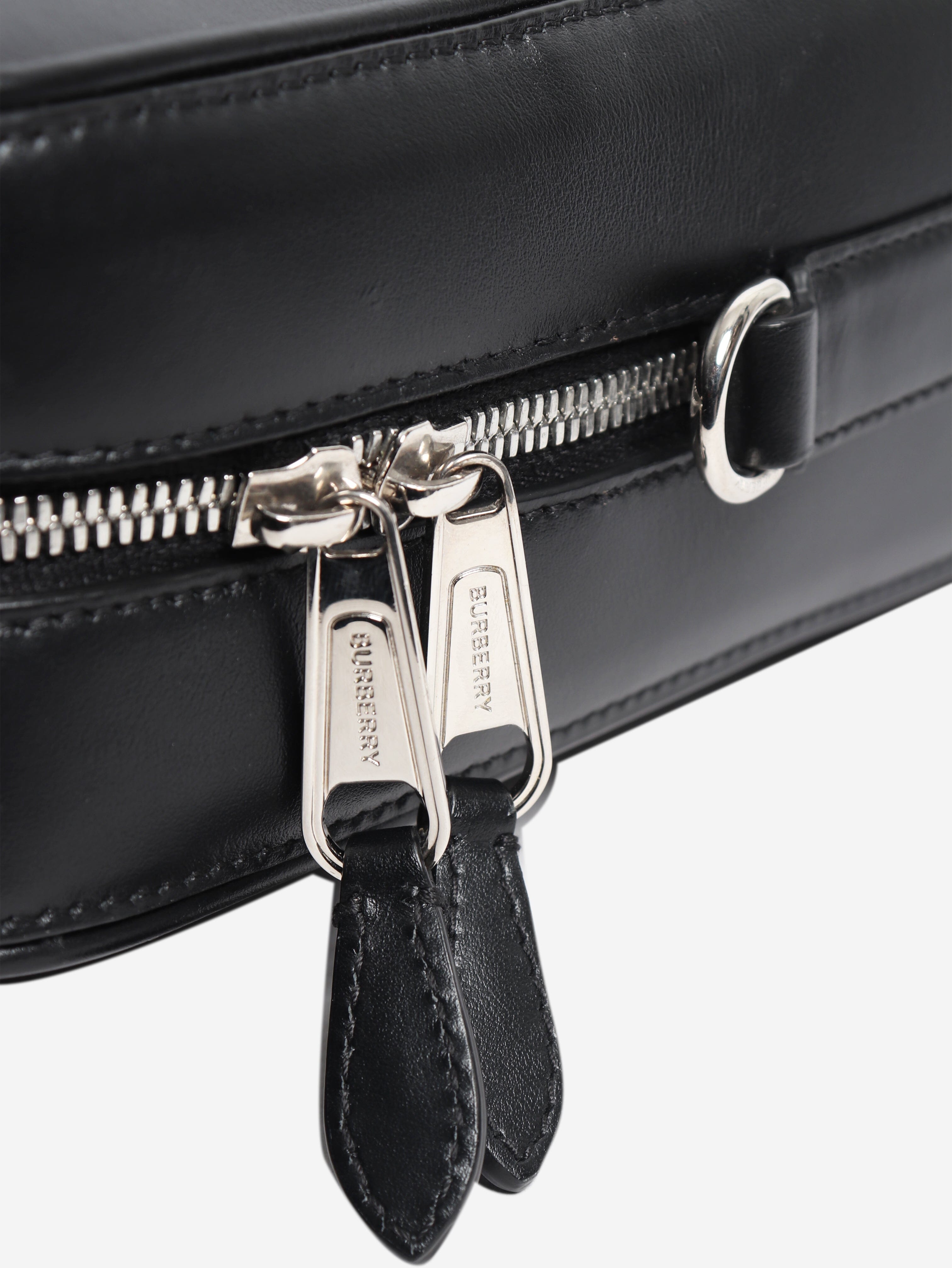 Black leather briefcase Luggage & Travel Bags Burberry 