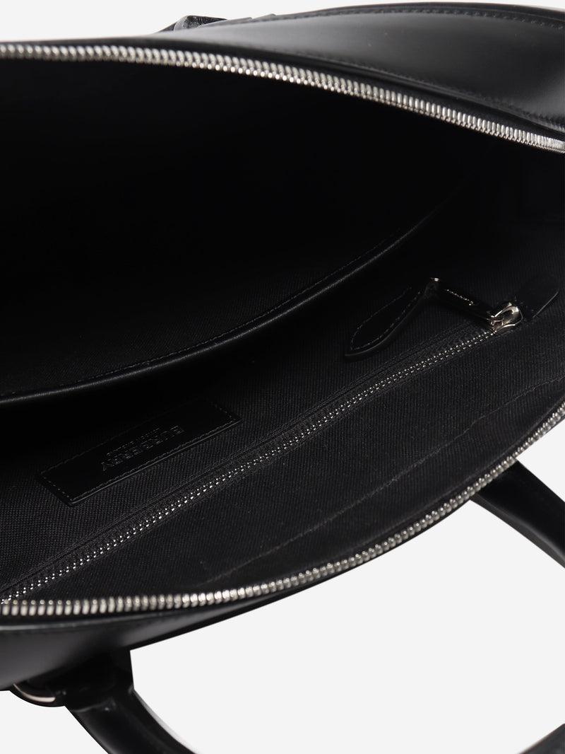 Black leather briefcase Luggage & Travel Bags Burberry 