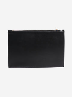 Black leather zip clutch Clutch bags Victoria Beckham 
