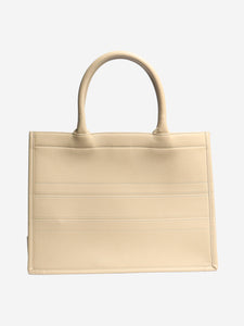 Christian Dior Sand leather book tote